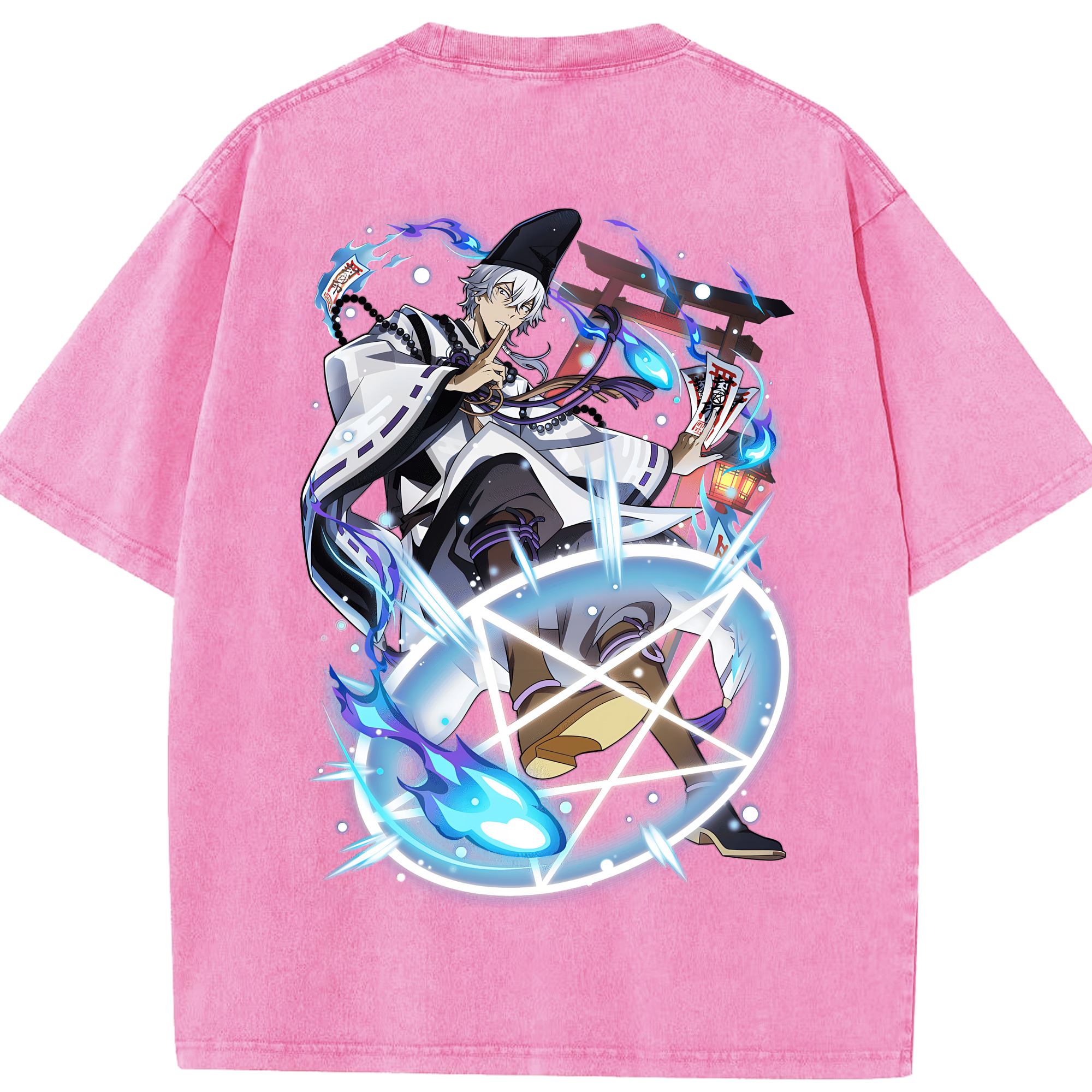 （画像用） 文豪ストレイドッグス Bungo Stray Dogs 綿100% ヴィンテージ風 半袖Tシャツ（背面プリント）